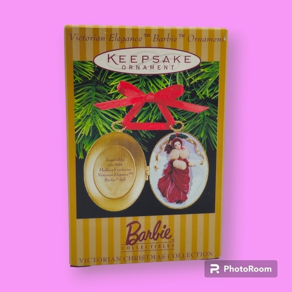 Vintage 1997 Hallmark Keepsake Victorian Elegance Barbie Locket Ornament - Picture 1 of 4